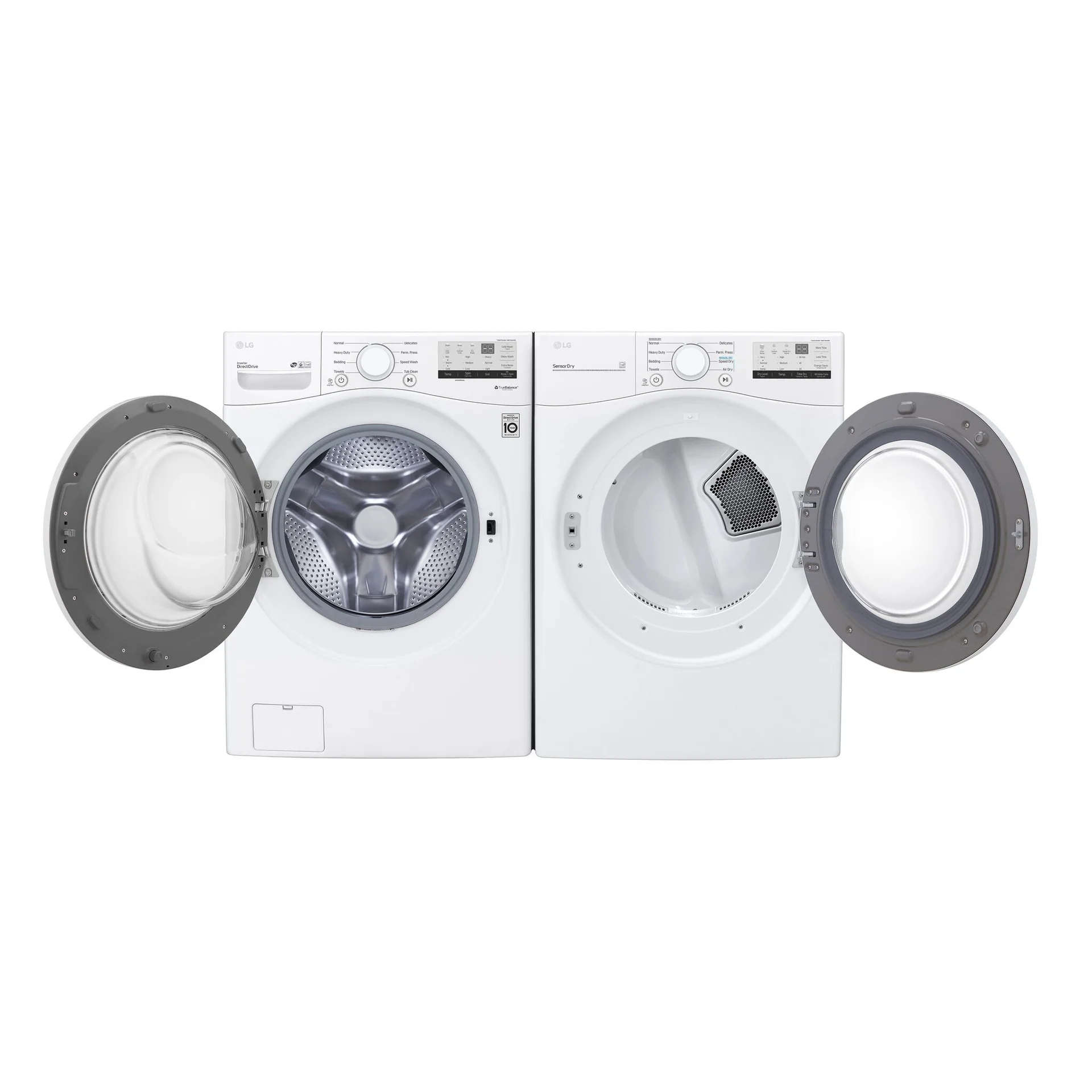 Ensemble laveuse et sécheuse LG WM3400CW / DLE3400W – Image 2