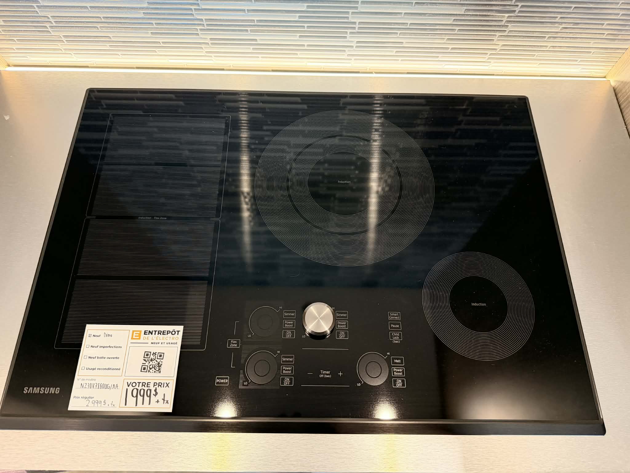 Plaque de cuisson à induction Samsung 30 po - NZ30K7880UG – Image 6