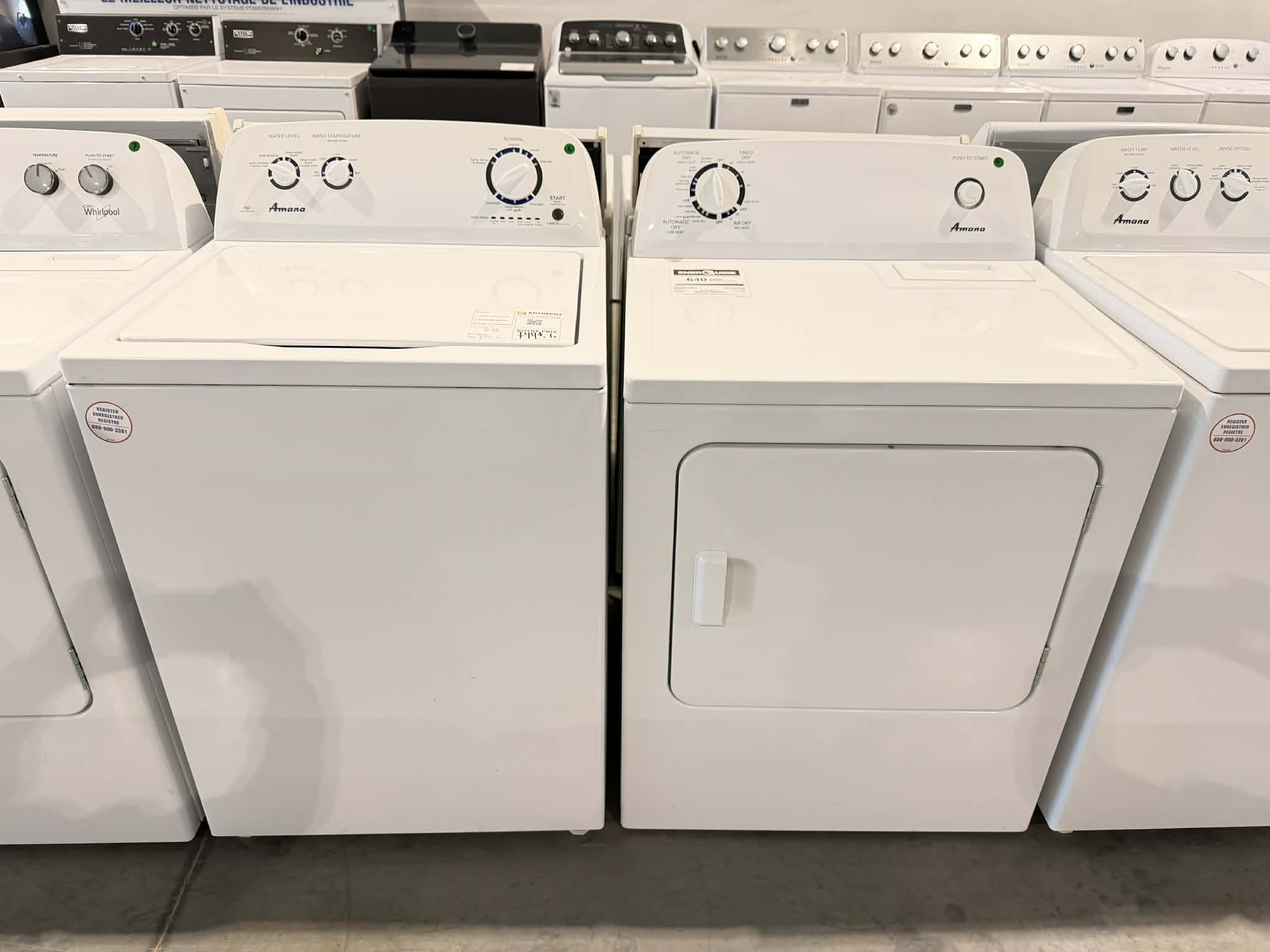 Ensemble laveuse et sécheuse Amana grande capacité – Image 2