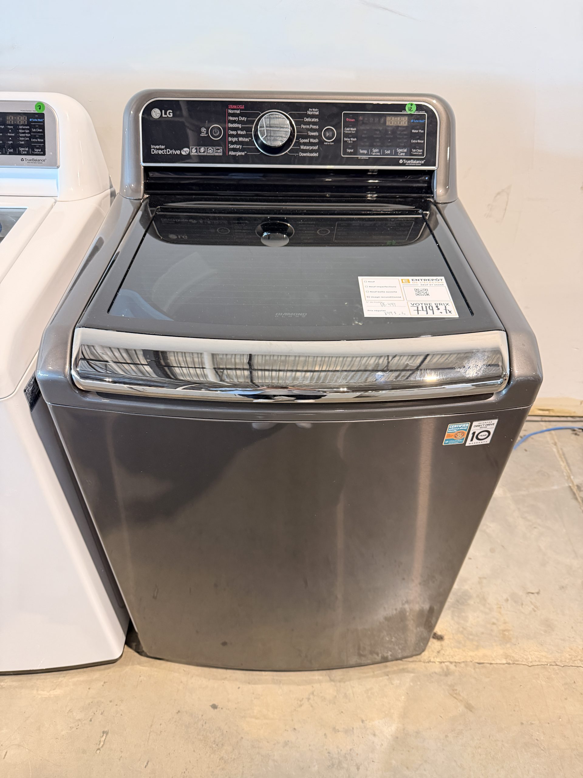 Laveuse LG Grande Capacité sans Agitateur – Image 2